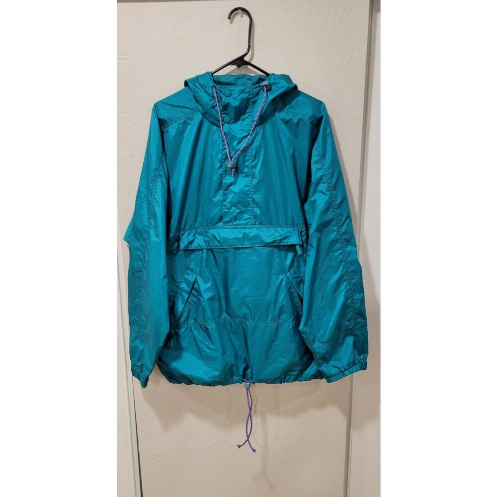 Vintage Eddie Bauer Mens L Outdoor Hiking Camping Packable Windbreaker Jacket